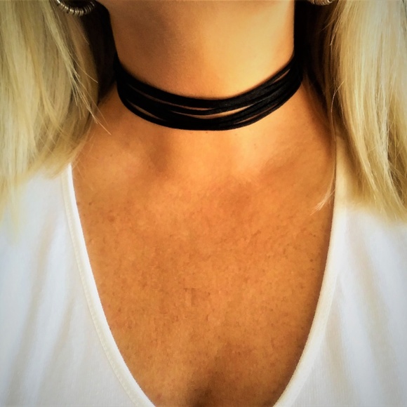 Sherry Moss Jewelry - NEW Multi Strand Black Boho Gypsy Choker Necklace